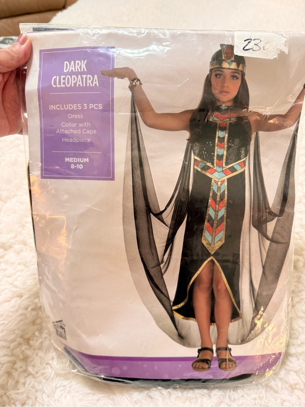 Dark Cleopatra Girls Costume Sz M ( 8/10) New